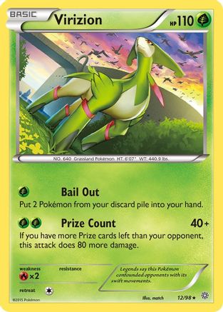 Virizion 012/98 - XY Ancient Origins Holofoil
