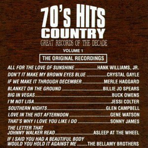 Great Records Of The Decade - 70's Country Hits 1 / Various Music CD