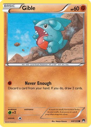 Gible 068/122 - XY BREAKpoint Reverse Holofoil