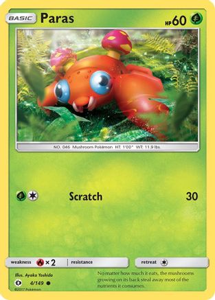 Paras 004/149 - SM Base Set