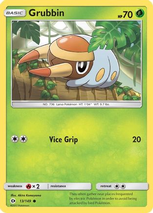 Grubbin 013/149 - SM Base Set