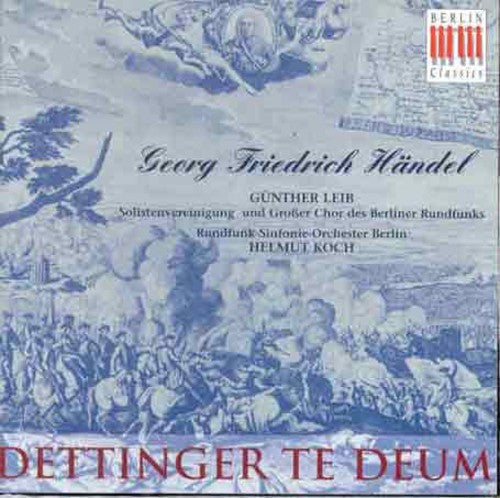 G.F. Handel - Dettinger Te Deum Music CD