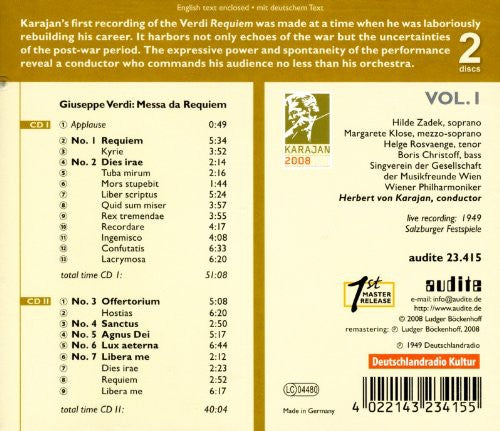 G. Verdi - Requiem Music CD
