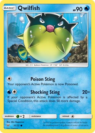 Qwilfish 021/73 - Shining Legends
