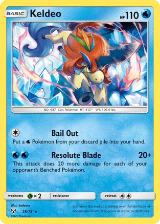 Keldeo 026/73 - Shining Legends Holofoil