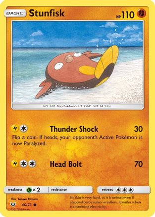 Stunfisk 046/73 - Shining Legends Reverse Holofoil