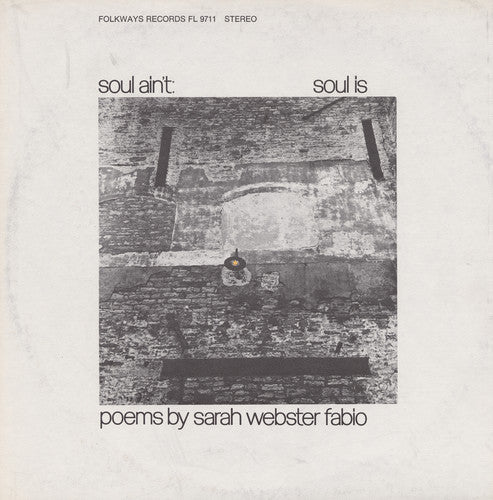 Sarah Fabio Webster - Soul Ain't Soul Is: Poems By Sarah Webster Fabio Music CD