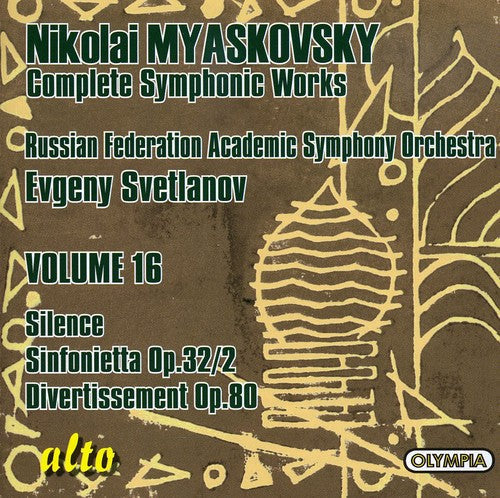 Russian Federation Academic Symphony Orchestra; Evgeny Svetlanov - Silence Op 9 / Sinfonietta / Divertissement Music CD