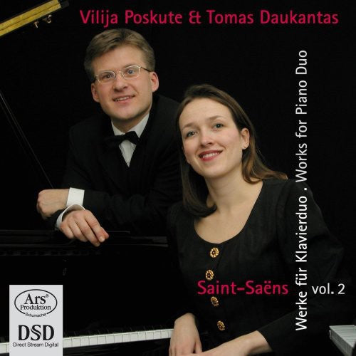 Saint-Saens / Poskute / Daukantas - Works for Piano Duo 2 Music CD