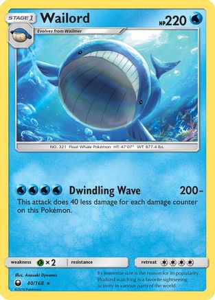 Wailord 040/168 - SM Celestial Storm