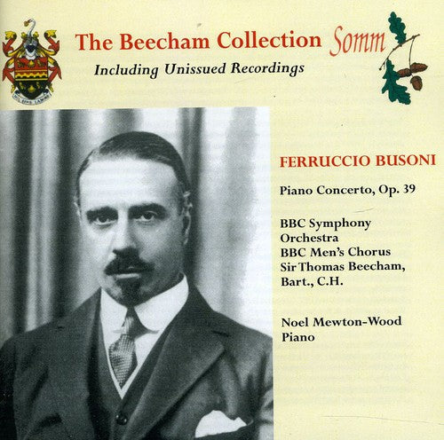 Busoni - Concerto for Piano Orchestra & Male Chorus Music CD