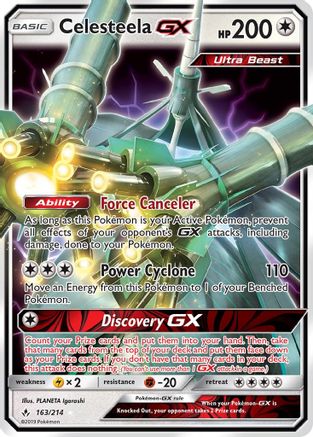 Celesteela GX 163/214 - SM Unbroken Bonds Holofoil