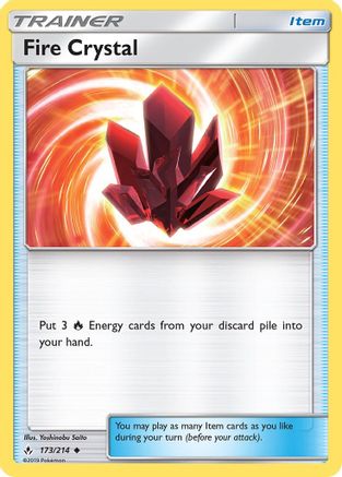 Fire Crystal 173/214 - SM Unbroken Bonds
