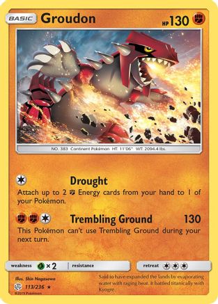 Groudon 113/236 - SM Cosmic Eclipse