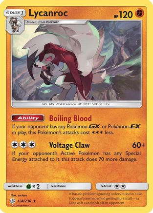 Lycanroc 124/236 - SM Cosmic Eclipse Holofoil