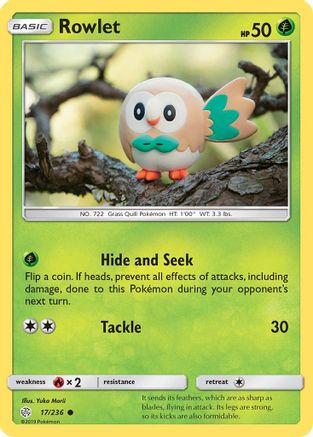 Rowlet 017/236 - SM Cosmic Eclipse