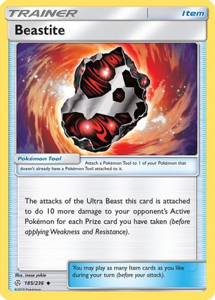 Beastite 185/236 - SM Cosmic Eclipse Reverse Holofoil