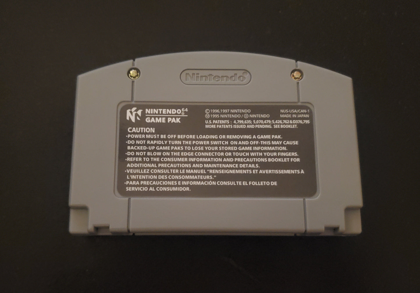 Turok 1 Dinousar Hunter N64 Nintendo 64 Video Game Cartridge 1997