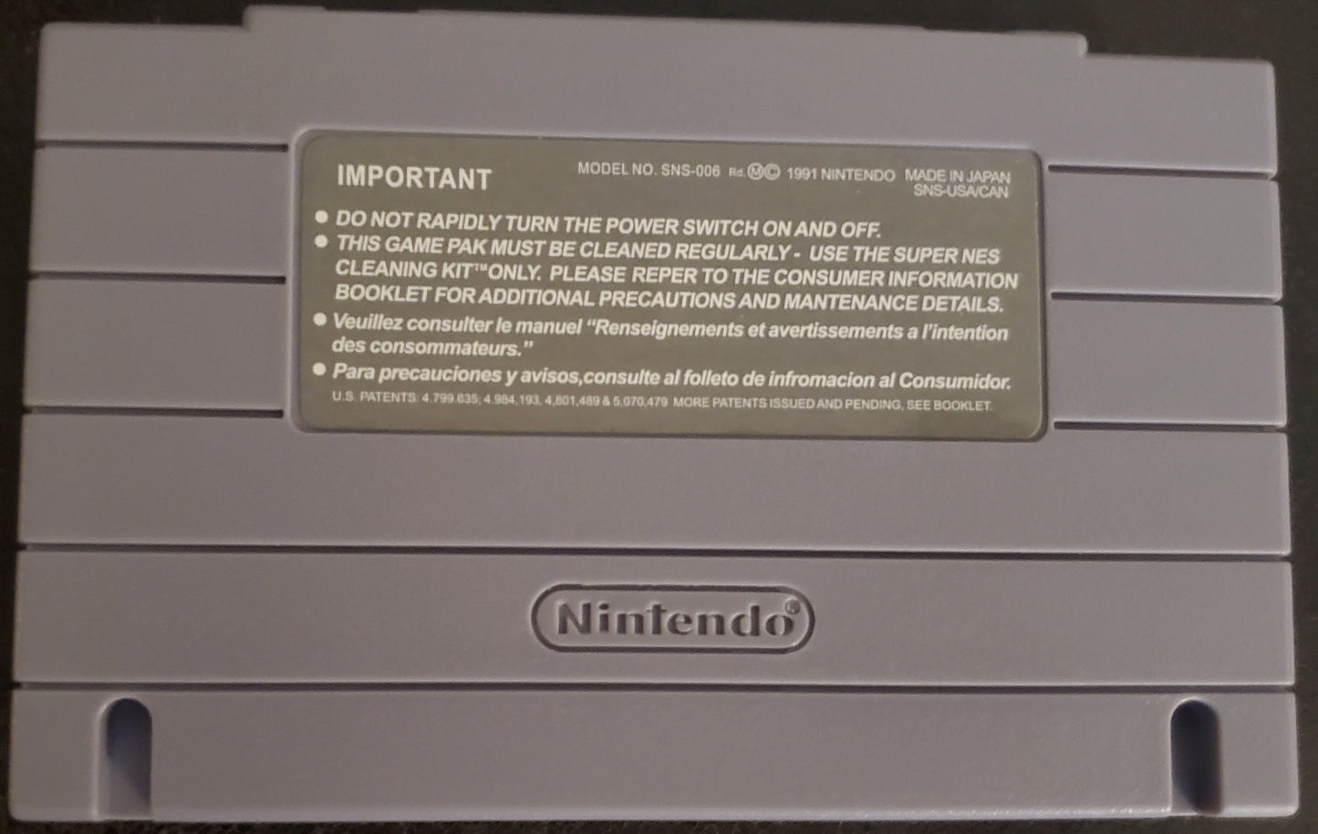 Mega Man X3 SNES Video Game Cartridge Super Nintendo 1995