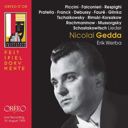 Nicolai Gedda - Liederabend: Salzburg Festival 1959 Music CD