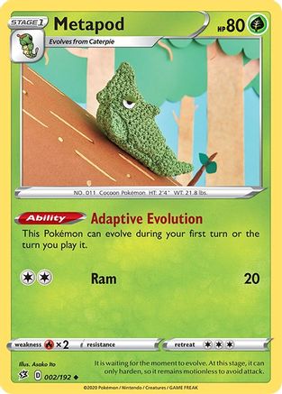 Metapod 002/192 - SWSH02 Rebel Clash