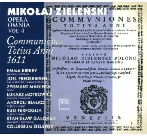 Collegium Zielenski - Polish Early Music: Zielenski Opera Omnia 4 Music CD