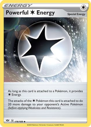 Powerful C Energy 176/189 - SWSH03 Darkness Ablaze Reverse Holofoil
