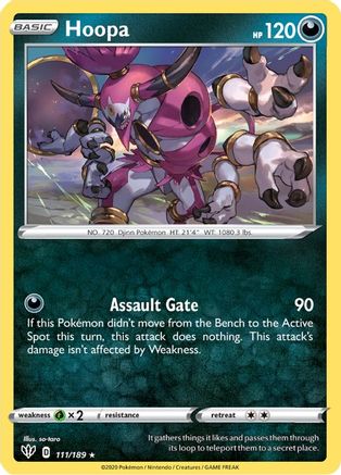 Hoopa 111/189 - SWSH03 Darkness Ablaze Holofoil