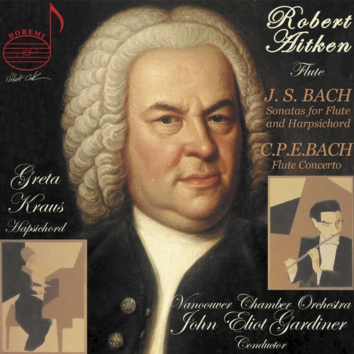 J Bach S / Aitken / Vancouver Chamber Orch - Sonatas for Flute & Harpsichord Music CD