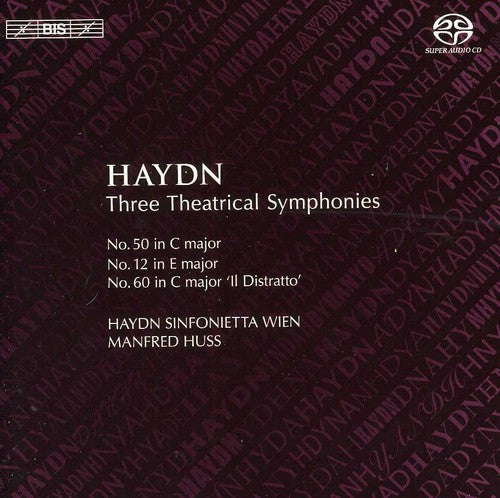 Haydn / Haydn Sinfonietta Wien / Huss - Three Theatrical Symphonies Music CD