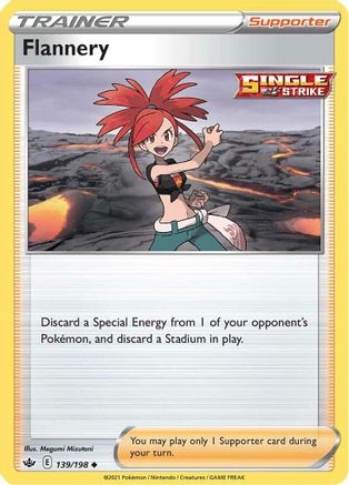 Flannery 139/198 - SWSH06 Chilling Reign Reverse Holofoil
