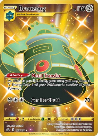 Bronzong (Secret) 223/198 - SWSH06 Chilling Reign Holofoil