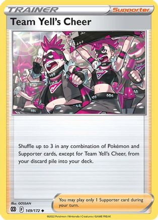 Team Yell's Cheer 149/172 - SWSH09 Brilliant Stars