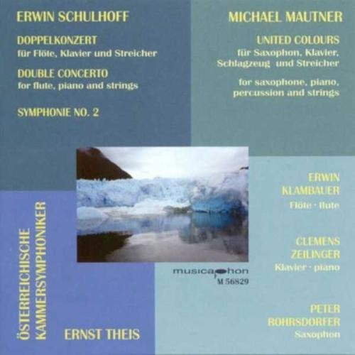 Ernst Theis - Double Concerto for Flute Piano & Strimgs: Sym 2 Music CD