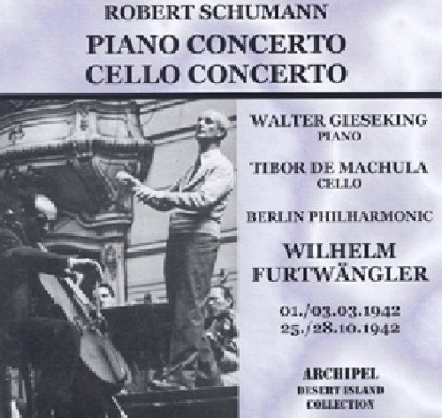 Schumann / Furtwangler - Klavierkonzert / w. Gieseking Music CD