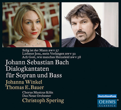 J Bach S / Winkel / Chorus Musicus Cologne - Bach: Dialogue Cantatas for Soprano & Bass Music CD