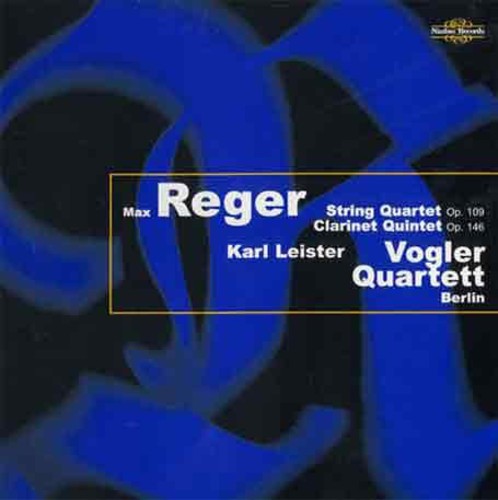M. REGER - String Quartet Op 109 / Clarinet Quintet Op 146 Music CD
