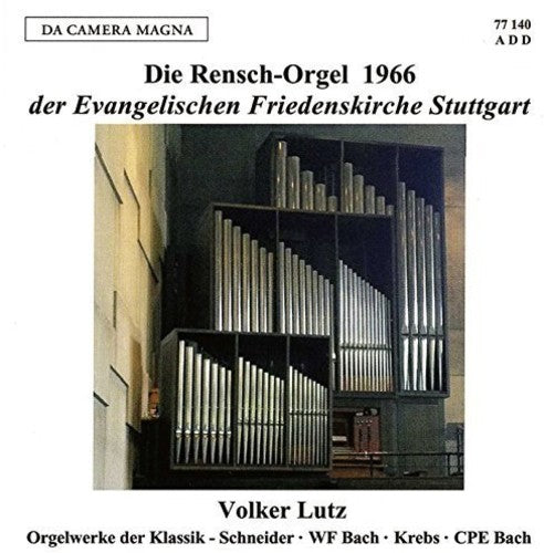 W Bach F / Lutz - W.F. Bach, Schneider, J. L. Krebs & C.P.E. Bach: Organ Music Music CD