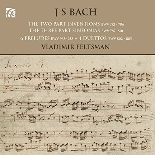 J Bach S / Feltsman - Johann Sebastian Bach: Works for Piano Music CD