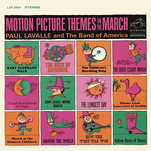 Paul Lavalle - Motion Picture Themes On the March Music CD