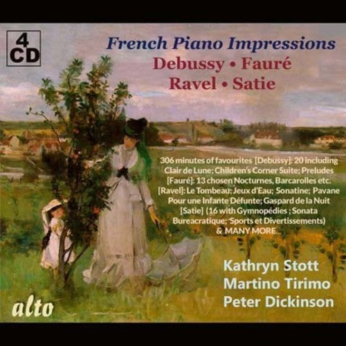 Kathryn Stott / Tirimo,Martino / Dickinson,Peter - French Piano Impressions / Debussy - Faure - Ravel - Satie Music CD
