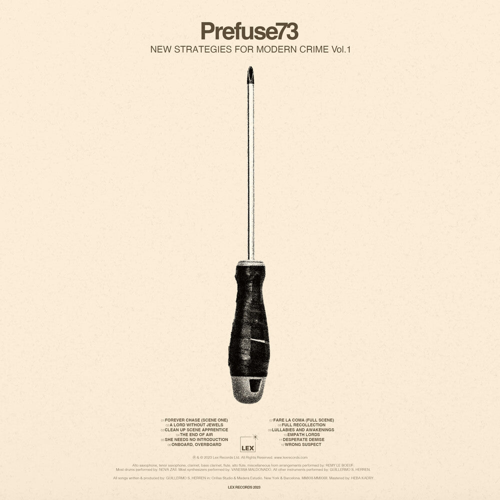 Prefuse 73 - New Strategies For Modern Crime Vol. 1 Music CD