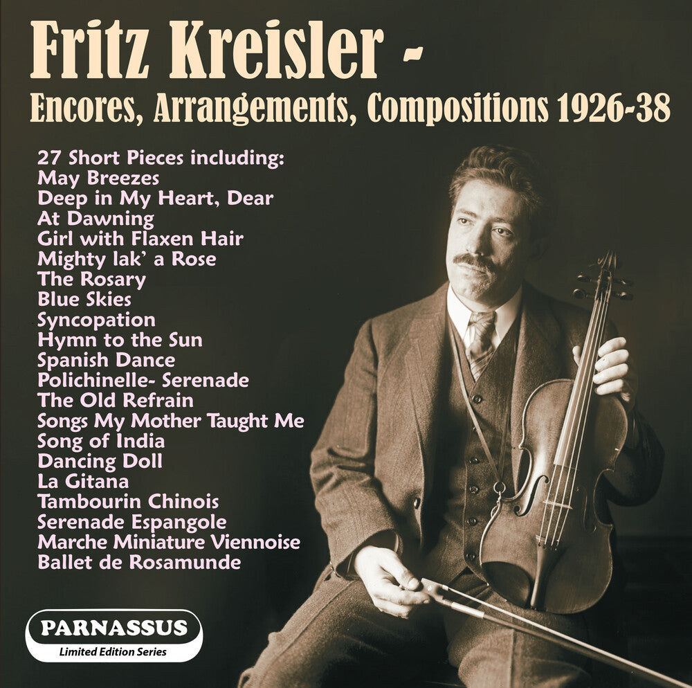 Fritz Kreisler / Sandor,Arpad / Lamson,Carl - Fritz Kreisler: Encores 1926-1938 Music CD