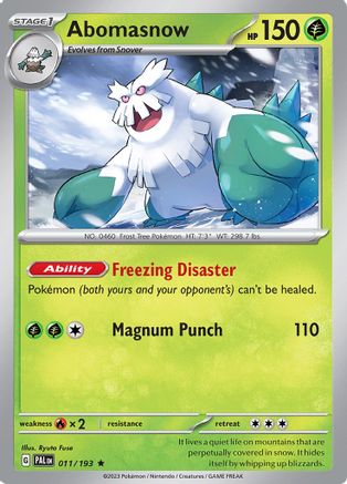 Abomasnow 011/193 - SV02 Paldea Evolved Holofoil