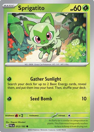 Sprigatito 012/193 - SV02 Paldea Evolved