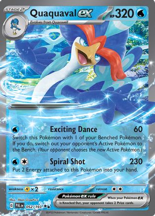 Quaquaval ex 052/193 - SV02 Paldea Evolved Holofoil