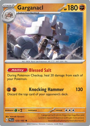 Garganacl 123/193 - SV02 Paldea Evolved Holofoil