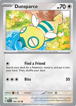 Dunsparce 156/193 - SV02 Paldea Evolved