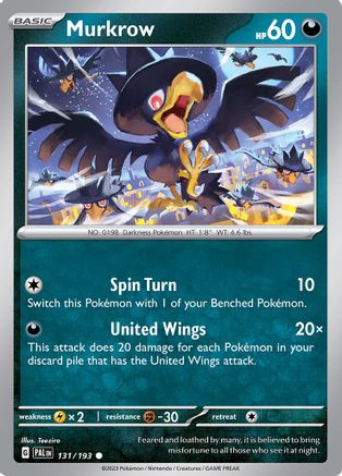 Murkrow 131/193 - SV02 Paldea Evolved