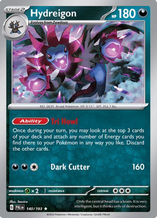 Hydreigon 140/193 - SV02 Paldea Evolved Holofoil